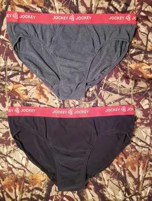 Lot of 2 Vintage Jockey Men's Bikini Briefs Underwear Red Black Medium  - Image 1 of 4