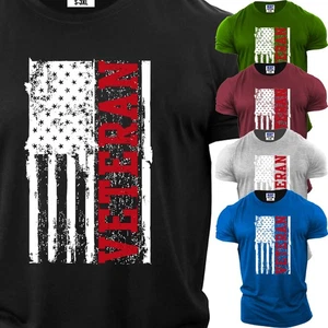 Camiseta Para Hombre Divertida Bandera Americana Envejecida Colorida Manga Corta Camiseta Regalo EE. UU. - Imagen 1 de 11