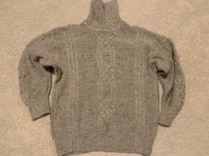 Vintage Donegal Grobstrick Irish Cable Fischer Pullover Sweater Gr. L - Bild 1 von 9