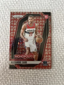 2024-25 Panini Prizm Monopoly Alexandre Sarr Free Parking RC #86 - Bild 1 von 2