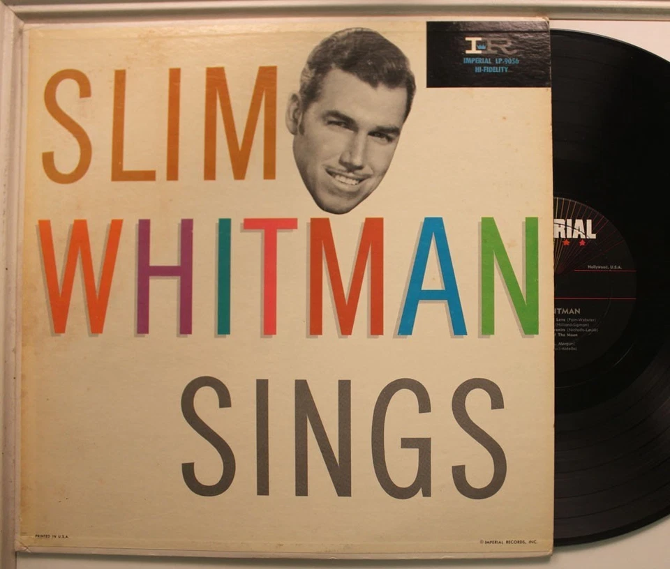 Slim Whitman Lp Sings On Imperial - Vg / Vg - Image 1 of 1