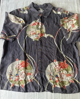 Рубашка мужская Citron Santa Monica размер 1 льняная с коротким рукавом гавайская - Изображение 1 из 4