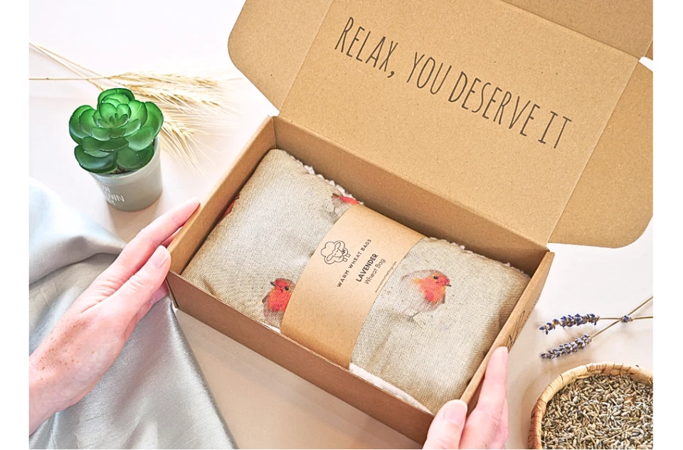 Large Microwave Wheat Bag for Neck | Reusable Heat Pack | Unscented/Lavender - Image 1 of 3