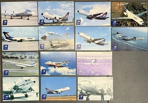 MALEV HUNGARIAN AIRLINES POSTCARD SET OF 14. TU 134 154 YAK40 IL62 AIRLINE ISSUE - Picture 1 of 2