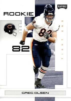 2007 Playoff NFL Playoffs #114 Greg Olsen - Image 1 of 2