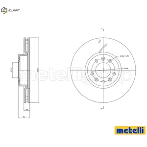 2x BRAKE DISC 23-1857C FOR PEUGEOT EXPERT/Van/Platform/Chassis/Bus TRAVELLER - Picture 1 of 9