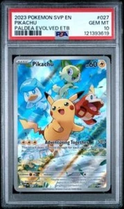 Pikachu 027 Sv: Scarlet & Violet Promo Karten Holo PSA 10 - Bild 1 von 1