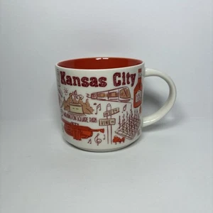 Taza de café coleccionable Starbucks Kansas City Been There Series 2018 14 oz - Imagen 1 de 8