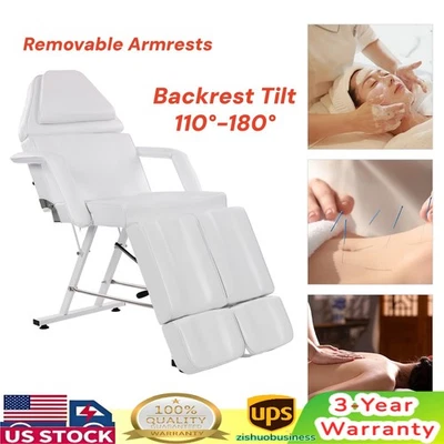 Esponja PVC Capacidad 150kg Silla Salón 110°-180° Respaldo Inclinable Belleza Spa Silla Foto 1 de 4