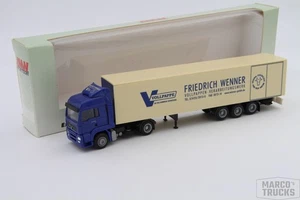 AWM MAN TGA LX Box semitrailer "Wenner Vollpappe Versmold" /AW1872 - Picture 1 of 1