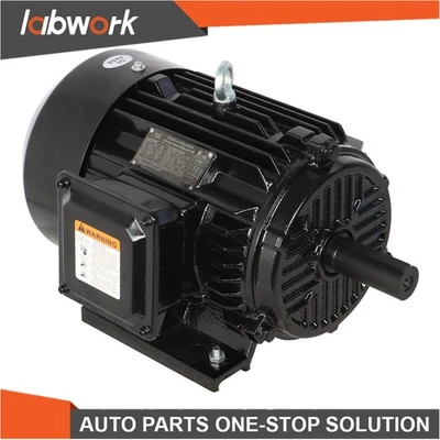 Labwork 5 HP 3 Phase Electric Motor 1800RPM 184T Frame TEFC 230Volt / 460 Volt - Image 1 of 4