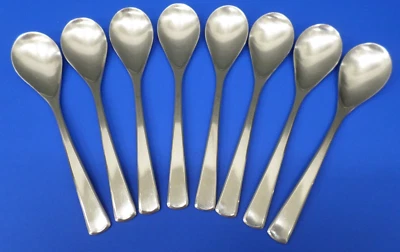8 WMF Domus-Brasilia Satin Stainless Spain Flatware 7 3/8" SOUP SPOONS well used - Image 1 of 4