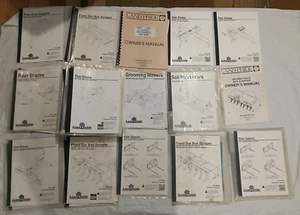 Lot Land Pride Manuals Scraper Blade Spear Post Hole Digger Owner Operator Maint - Picture 1 of 17