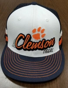 Clemson Tigers - Truckermütze 2 Streifen weiß USA Druckknopflasche Top of the World Caps - Bild 1 von 11