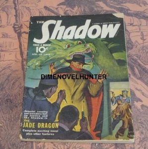 THE SHADOW APRIL 15 1942 "THE JADE DRAGON" MAXWELL GRANT PULP SEE VIDEO - Picture 1 of 1