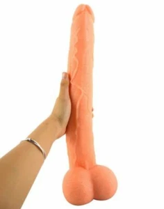 dildo realistico lungo 40 cm x cinture strap-on sadomaso anale vaginale CARNE - Foto 1 di 12