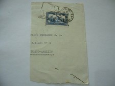FRANCOBOLLO MAROCCO MAROC 1945 SU FRAMMENTO BUSTO ARSIZIO VARESE