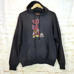 Sudadera con Capucha De Colección Años 90 World Industries Skateboard Para Hombres L Negra Logo Devilman Gráfico - Imagen 1 de 12