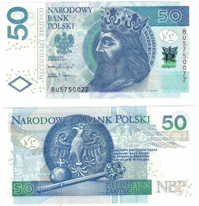 2017 (2018) Poland 50 Zlotych Banknote UNC P185b - Picture 1 of 1
