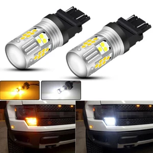 Switchback Amber White LED Turn Signal Lights Bulbs For Ford F-150 F-250 F-350 - Bild 1 von 11