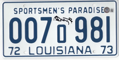 RICHARD DREYFUSS JAWS SIGNED LICENSE PLATE PROP AUTOGRAPH BECKETT BAS COA Cover