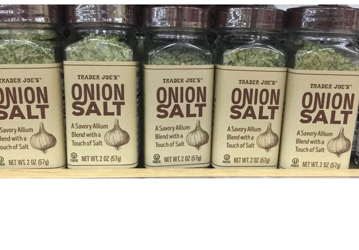  5 PACKS - TRADER JOE'S ONION SALT EACH NET 2 OZ KOSHER - Image 1 of 1