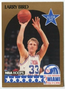 1990-91 NBA Hoops #2 Larry Bird Boston Celtics All-Star - Imagen 1 de 2
