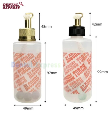 Dental Alcohol Lamp Burner Lab Torch Flame Bottle Metal Nozzle Chemical Wax Type - Image 1 of 4