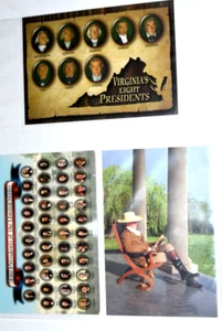 VINTAGE, 3 x VIRGINIA POSTKARTEN: (Jefferson, VA und amerikanische Präsidenten) Neu - Bild 1 von 5