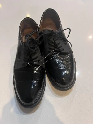 Franco Sarto Black Patent Leather Oxford Lace-up Shoes Womens Size 9 - Image 1 of 4