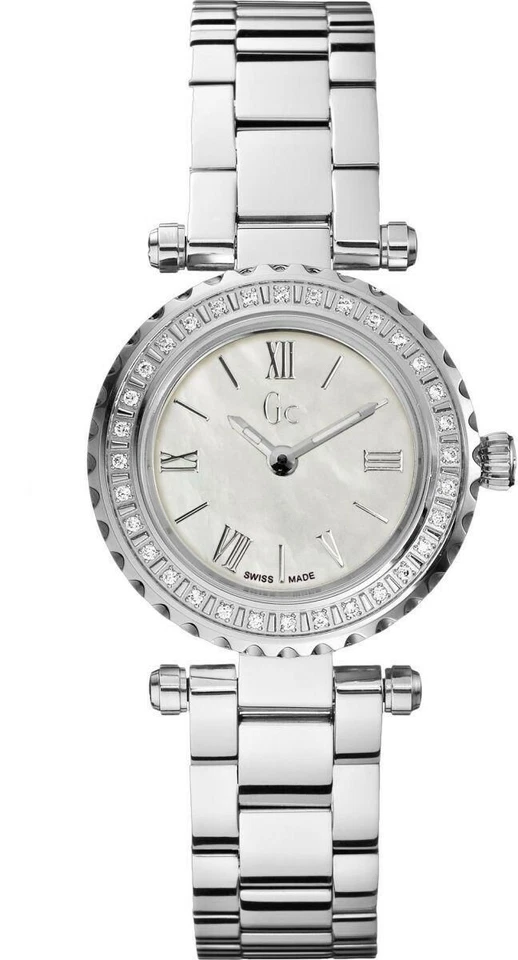 GUESS COLLECTION LADIES WATCH DIAMOND white mop dial SWISS mini chic X70105L1S - Image 1 of 2