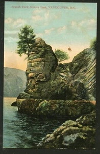 (5384) c1930 P/C CANADA BC VANCOUVER SIWASH ROCK UNUSED - Picture 1 of 2