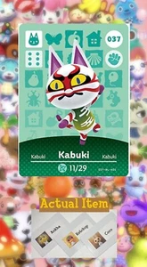Animal Crossing: New Horizons Kabuki NFC Tag-NO ARTWORK - Picture 1 of 2