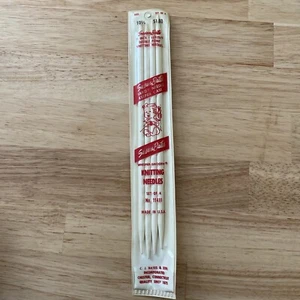 Vintage Susan Bates 11411 Whisper Smooth Sz 10.5 - 10” knitting needles Set Of 4 - Picture 1 of 5