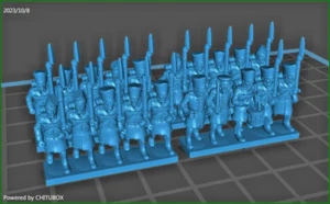 Corpo Luzow prussiano napoleonico scala epica 13,5 mm stampato in 3d - Foto 1 di 1