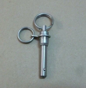 5/16" X 1" GRIP 17-4 STAINLESS STEEL BALL LOCK QUICK RELEASE PIN (R HDL) MS17990 - Picture 1 of 2
