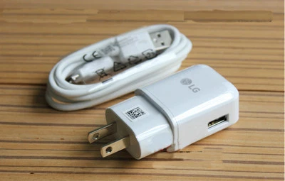 Adaptador de parede carregador rápido original genuíno para LG G4/G3 V10 G FLEX 2 Nexus 5 - Imagem 1 de 4