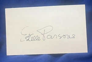 ESTELLE PARSONS SIGNED 3x5 INDEX CARD AUTOGRAPH TV & MOVIES - Picture 1 of 1