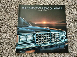 1981 Chevrolet Caprice & Impala Full Color Original Brochure Car Advertising  - Picture 1 of 7