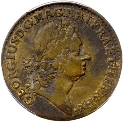 1723 M 3.1-E.2 R-6 PCGS VF 30 Rosa Americana 2 Pence Colonial Coin - Image 1 of 3