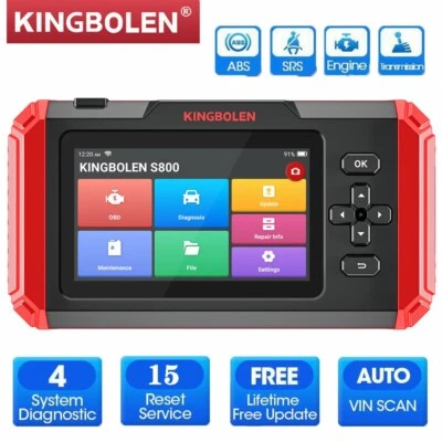 KINGBOLEN S800 Car Diagnostic Tool OBD2 Scanner ABS SRS EPB SAS TPMS Code Reader Foto 1 de 4