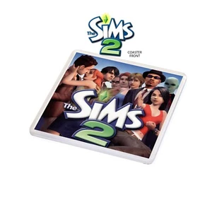 Los Sims 2 Clásico Estilo PC Plástico MONTAÑA RUSA Estilo Juego Doble Cara - Imagen 1 de 2