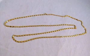Les Bernard Kette Halskette goldfarben lang 60 cm klassisch Vintage - Bild 1 von 5