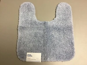 NWT Simply Essential 22” x 20” Contour Bathroom Toilet Rug Zen Blue #255W - Picture 1 of 2