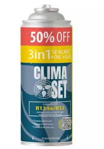 AC ClimaSet A/C Doctor 3in1 R134a FIX Kfz-Klimaanlagen-Nachfüllmittel Klima MEHR - Bild 1 von 1