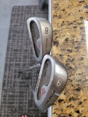 JUEGO DE PLANCHA DUNLOP Solution 8 & 9 Lllll) R/H Dunlop Power Point DAMAS Lamkin Grip Foto 1 de 4