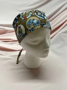 QUILTED DOGS: Handmade 100% Cotton Scrub Cap - FREE SHIP & Discounts! - Picture 1 of 3