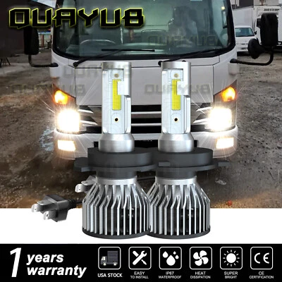 LED Headlight Light Bulbs Conversion Kit For Isuzu NP-R NQ-R NPR NQR 2008-2013 - Image 1 of 4