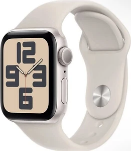 Apple Watch SE 2nd Gen 40mm GPS Starlight Case w/ Starlight Band M/L - MXEG3LL/A - Bild 1 von 11