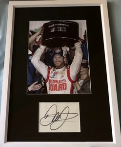 Dale Earnhardt Jr. signed autographed framed w/ 2014 Daytona 500 8x10 photo JSA - Picture 1 of 1